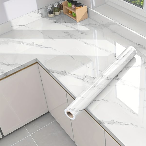 Roll Self-Adhesive Kitchen Stickers, Waterproof And Oil-Proof Self-Adhesive Wall Stickers