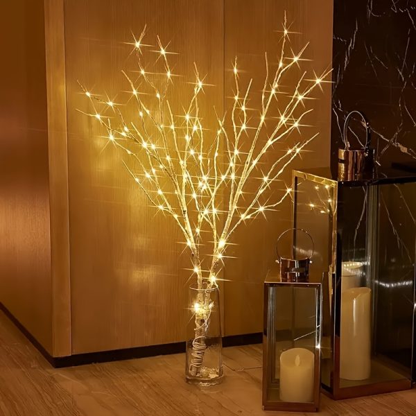 1 PC White Birch Branch Light LED Festive Lights Battery Operated For Christmas Party Wedding Decoration Twig Outdoor Lights - Image 6