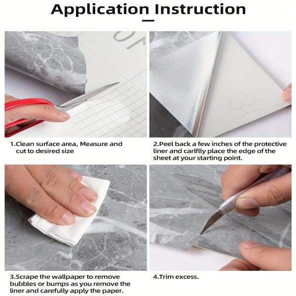 Roll Self-Adhesive Kitchen Stickers, Waterproof And Oil-Proof Self-Adhesive Wall Stickers - Image 7