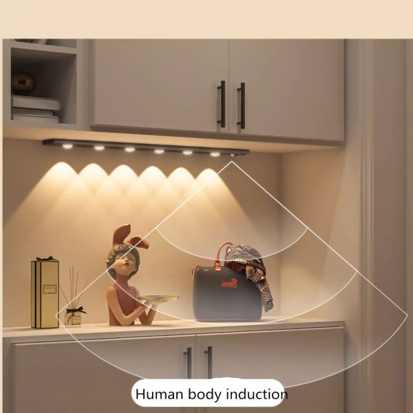 LED Motion Sensor Night Light 3 Colours Changing Eye Protection Desk Light Cabinet Decorative Light Indoor Night Lighting - Image 6