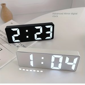 Digital Clock LED Alarm Clock Bedroom Electronic Desktop Clock With Temperature Display Adjustable Brightness