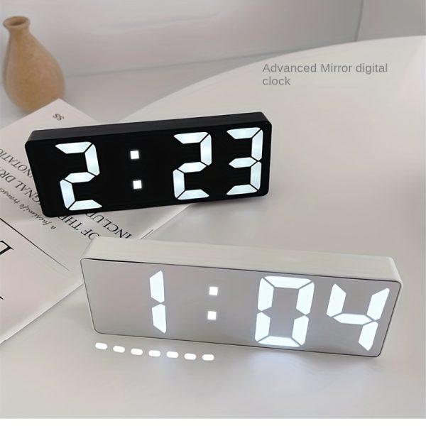 Digital Clock LED Alarm Clock Bedroom Electronic Desktop Clock With Temperature Display Adjustable Brightness