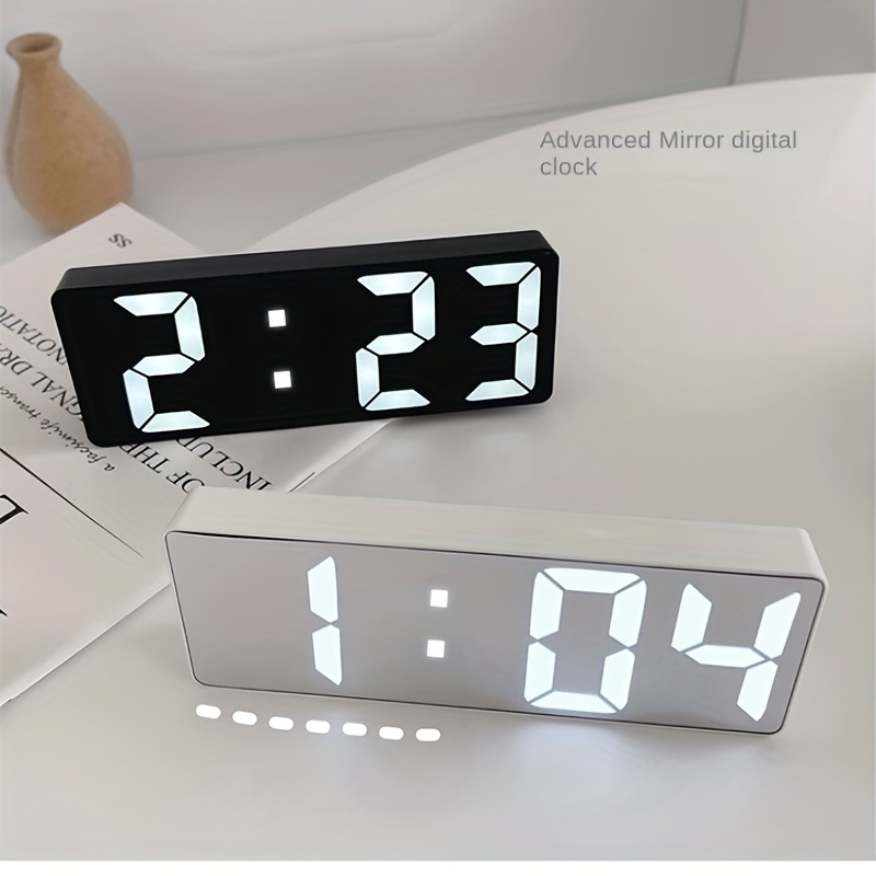 Digital Clock LED Alarm Clock Bedroom Electronic Desktop Clock With Temperature Display Adjustable Brightness