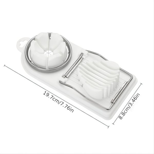 Multifunctional PP Egg Cutter 2-in-1 Stainless Steel Wire Pull Egg Cutter for Hanging High-quality Kitchen Accessory Tools - Image 5