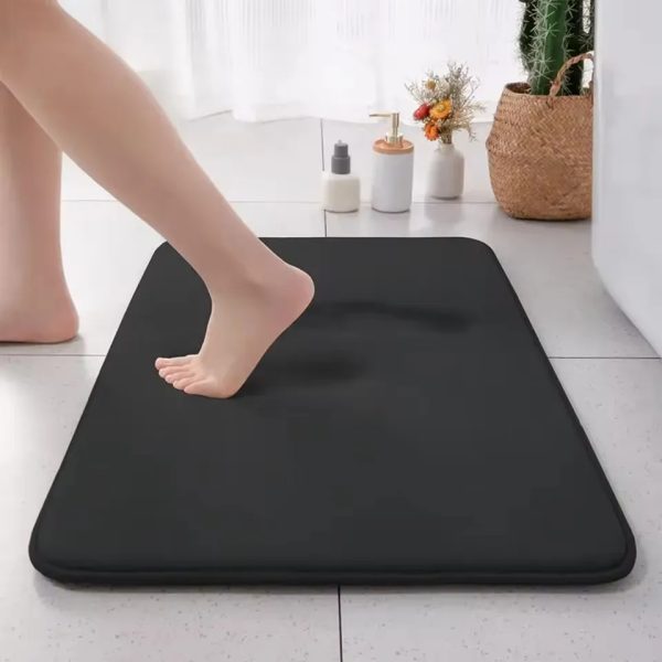Super Absorbent Bath Mat Memory Foam Carpet Non-slip Bathroom Rug Bathtub Side Floor Rugs Shower Room Doormat Toilet Footpad - Image 2
