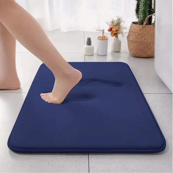 Super Absorbent Bath Mat Memory Foam Carpet Non-slip Bathroom Rug Bathtub Side Floor Rugs Shower Room Doormat Toilet Footpad - Image 3